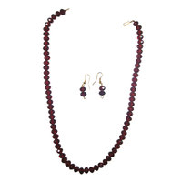 Transform Your Look With Maroon Set Of Necklace And Hangings