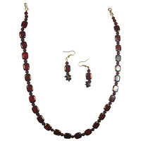 Get An Elegant Look With Shiny Wine Red Set