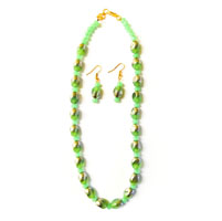 Light Green and Golden Necklace