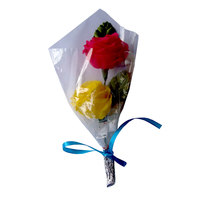 Artificial Flower Bouquet with 2 flowers (5 Nos.)