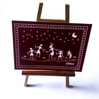 Easel with Warli Card