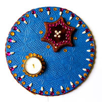 Plastic Rangoli Platter